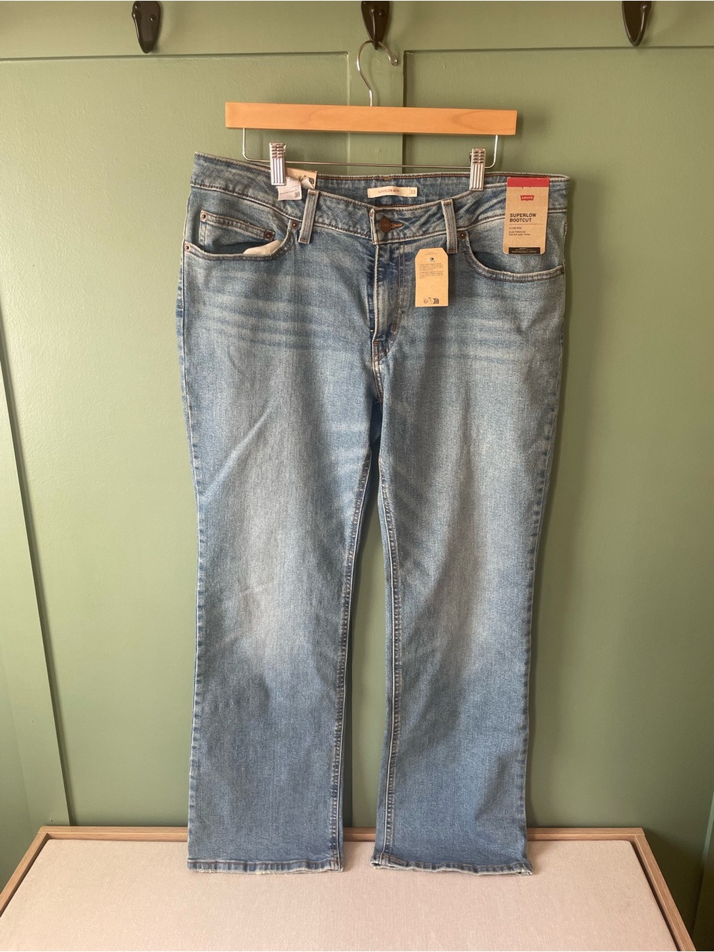 Womens Light Blue Classic Straight Jeans